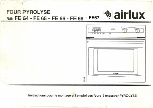 Mode d’emploi Airlux FE 68 Four