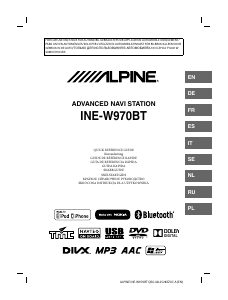 Bedienungsanleitung Alpine INE-W970BT Navigation