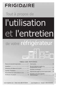 Mode d’emploi Frigidaire FGHT1846KR Réfrigérateur combiné