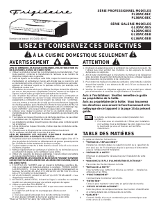 Mode d’emploi Frigidaire PL36WC41EC Hotte aspirante