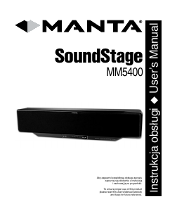 Manual Manta MM5400 SoundStage Speaker