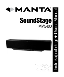 Bruksanvisning Manta MM5400 SoundStage Högtalare