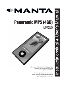 Handleiding Manta MM265 Panoramic Mp3 speler