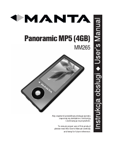 Bruksanvisning Manta MM265 Panoramic Mp3 spelare