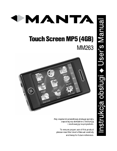 Manual Manta MM263 Mp3 Player