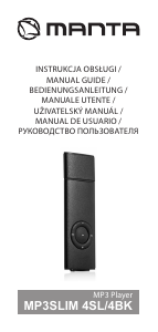 Bruksanvisning Manta MP3SLIM 4BK Mp3 spelare