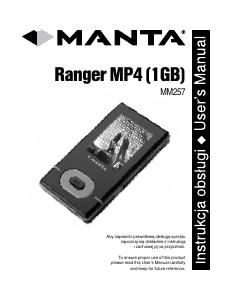 Handleiding Manta MM257 Ranger Mp3 speler