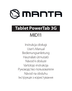 Manuál Manta MID11 PowerTab 3G Tablet