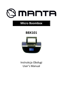 Manual Manta BBX101 Micro Boombox Stereo-set