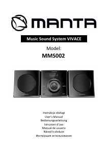 Handleiding Manta MMS002 Vivace Stereoset
