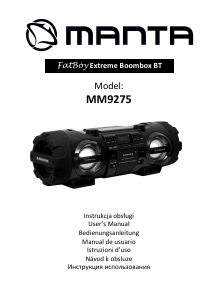 Manual Manta MM9275 Fatboy Stereo-set