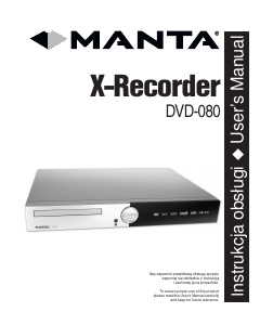 Instrukcja Manta DVD-080 X-Recorder Odtwarzacz DVD