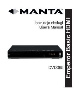 Bruksanvisning Manta DVD-065 Emperor Basic DVD spelare