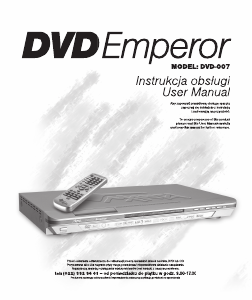 Manual Manta DVD-007 Emperor DVD Player