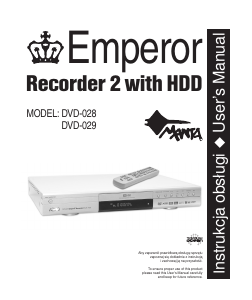Manual Manta DVD-028 Emperor DVD Player