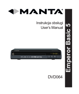 Bruksanvisning Manta DVD-064 Emperor Basic 5 DVD spelare