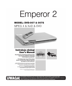 Manual Manta DVD-007 Emperor 2 DVD Player
