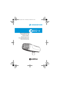 Handleiding Sennheiser e 602-II Instrumental Microfoon