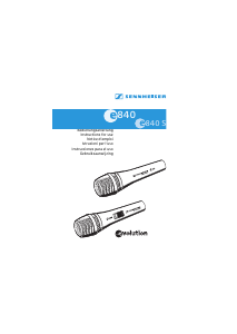Bruksanvisning Sennheiser e 840 Mikrofon