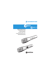 Handleiding Sennheiser e 845 Microfoon