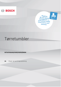 Brugsanvisning Bosch WTU876BHSN Tørretumbler