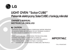 Instrukcja LG MP9297MLC Kuchenka mikrofalowa