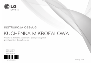 Instrukcja LG MS2042DW Kuchenka mikrofalowa