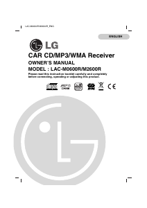 Bruksanvisning LG LAC-M0600R Bilradio
