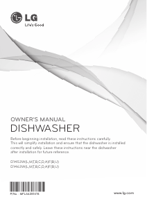Bruksanvisning LG D1453CF Diskmaskin