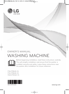 Manual LG F84U1TBS8 Washing Machine