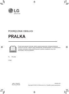 Instrukcja LG F4WN207S3E Pralka