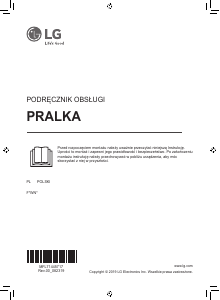 Instrukcja LG F4WN409S1 Pralka