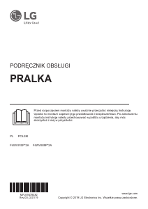 Instrukcja LG F4WV909P2A Pralka