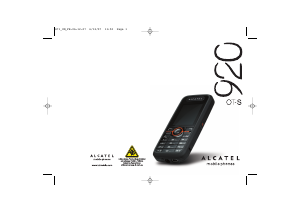 Mode d’emploi Alcatel One Touch S920 Téléphone portable
