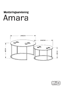 Manual Mio Amara Măsuţă de cafea