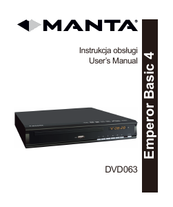 Bruksanvisning Manta DVD-063 Emperor Basic 4 DVD spelare