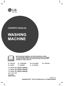 Manual LG F2J6QY0W Washing Machine