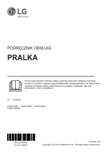 Instrukcja LG F4WV709P1B Pralka
