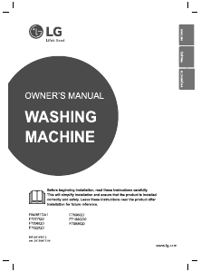 Manual LG F7188QD0 Washing Machine