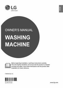 Manual LG F8496AD1 Washing Machine