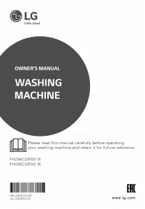 Manual LG FH296CD3 Washing Machine
