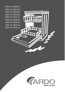 Instrukcja Ardo DWI45AE Zmywarka