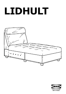 Manual de uso IKEA LIDHULT Chaise longue