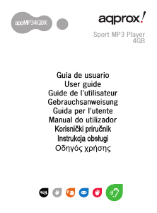 Manuale Aqprox appMP34GBBX Sport Lettore Mp3