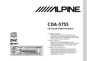 Handleiding Alpine CDA-5755 Autoradio