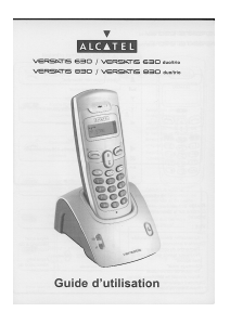 Mode d’emploi Alcatel Versatis 630 Duo Téléphone sans fil
