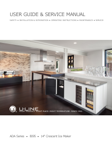 Bruksanvisning U-Line BI95 Ismaskin
