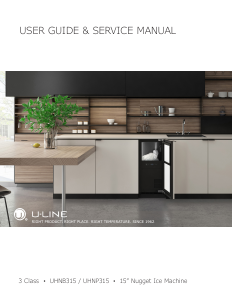 Bruksanvisning U-Line UHNB315 Ismaskin