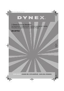 Handleiding Dynex DX-OP7CC Papiervernietiger