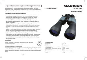 Brugsanvisning Maginon 10-30x60 Kikkert